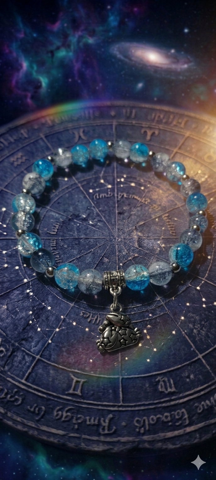 Cancer Lunar Loops zodiac bracelet
