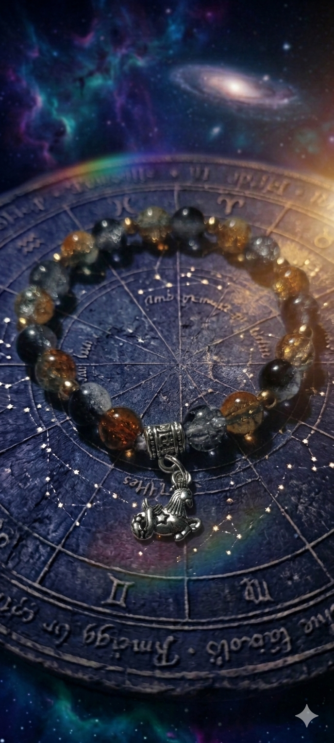 Capricorn Lunar Loops zodiac bracelet