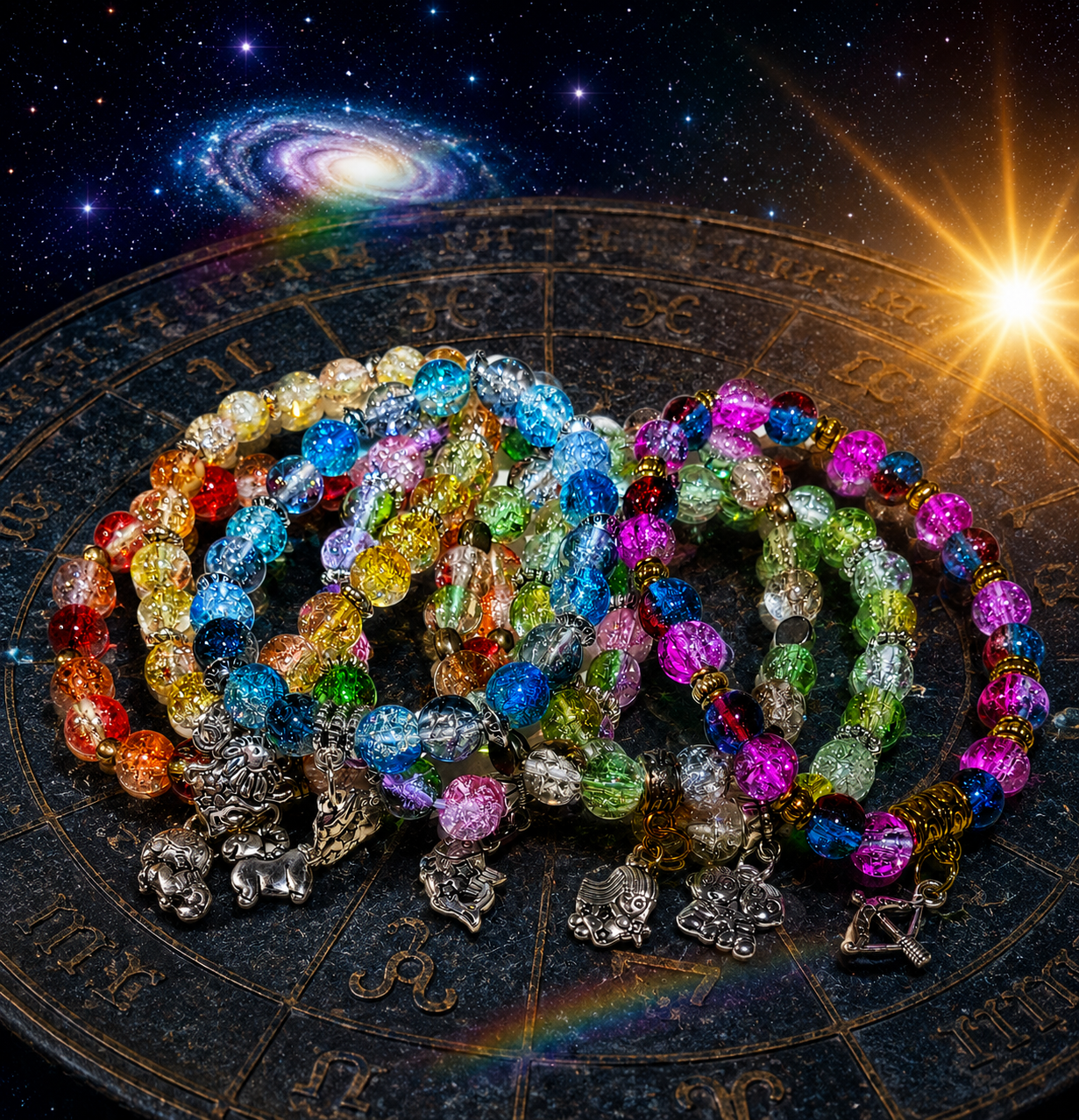 Lunar Loops zodiac bracelet collection